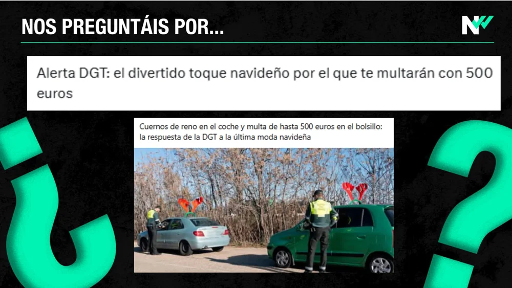 La DGT no multa por llevar decoración navideña en el coche, sino por llevar objetos no homologados