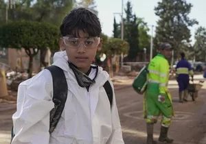 Young Volunteer at the Heart of DANA Relief Efforts in Spain